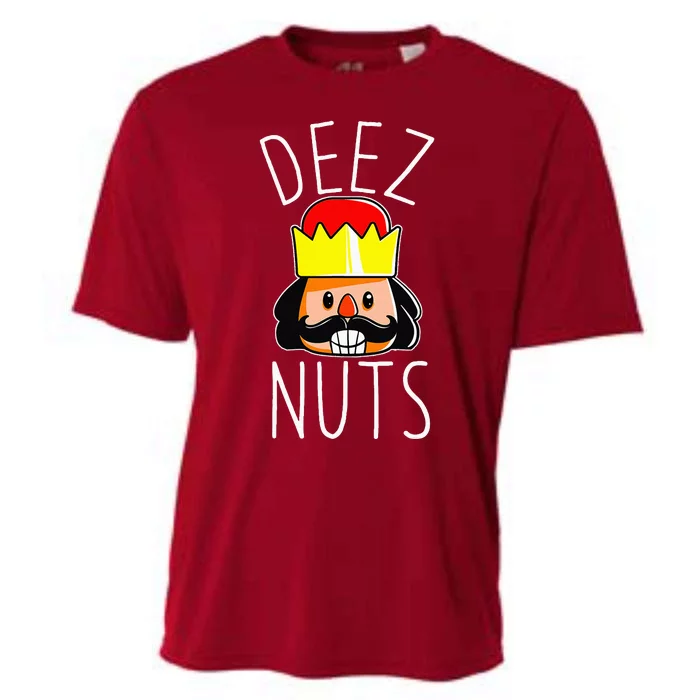 Deez Nuts Nutcracker Funny Christmas Nut Cracker Meme Cooling Performance Crew T-Shirt