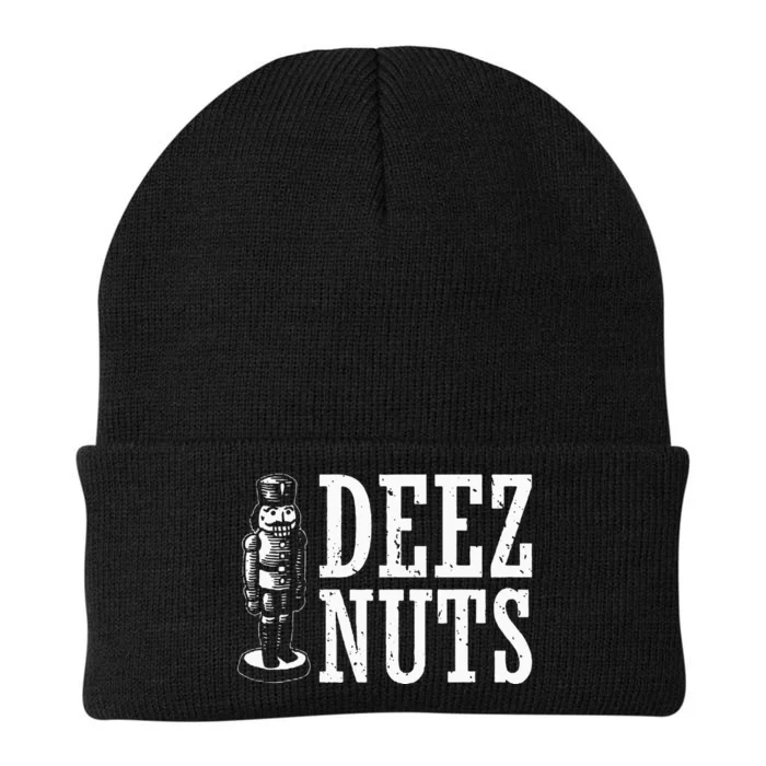 Deez Nuts Nutcracker Nut Christmas Funny Xmas Pajama Knit Cap Winter Beanie