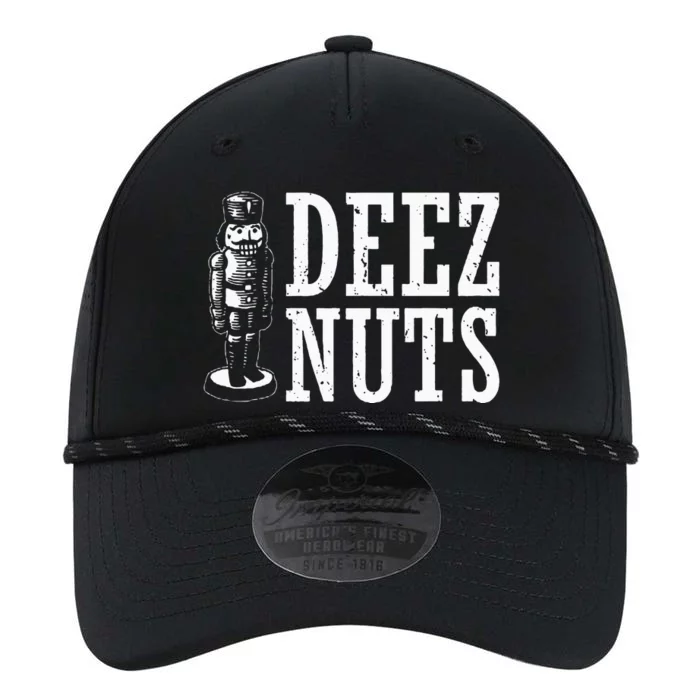 Deez Nuts Nutcracker Nut Christmas Funny Xmas Pajama Performance The Dyno Cap