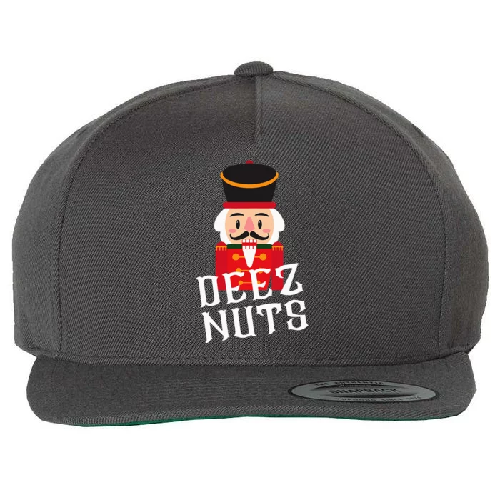 Deez Nuts Nutcracker Nut Wo Funny Christmas Pjs Wool Snapback Cap