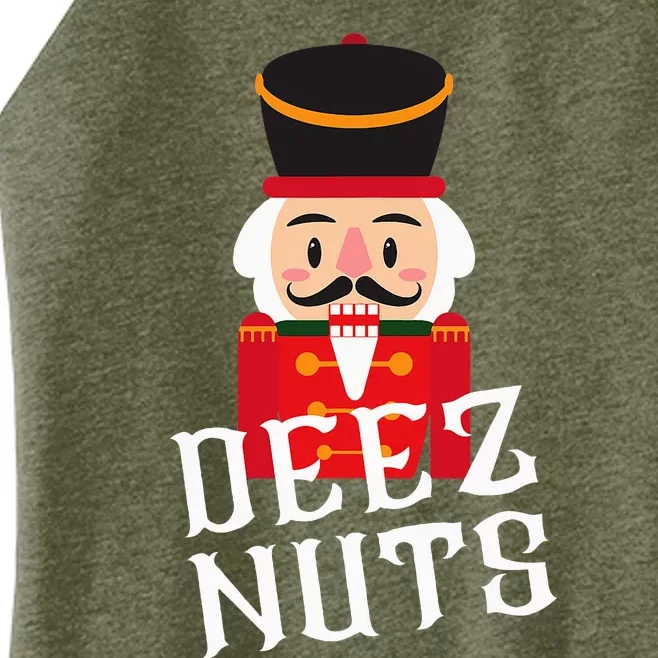 Deez Nuts Nutcracker Nut Wo Funny Christmas Pjs Women’s Perfect Tri Rocker Tank