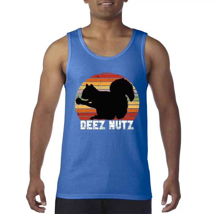 Deez Nutz Nutcracker Squirrel Gopher Chipmunk Dees Nuts Tank Top