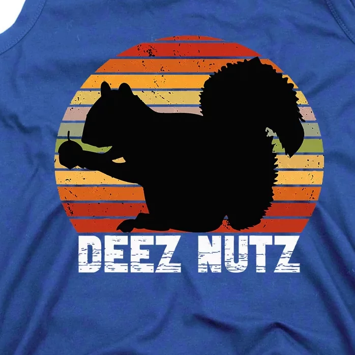 Deez Nutz Nutcracker Squirrel Gopher Chipmunk Dees Nuts Tank Top