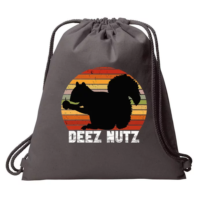 Deez Nutz Nutcracker Squirrel Gopher Chipmunk Dees Nuts Drawstring Bag