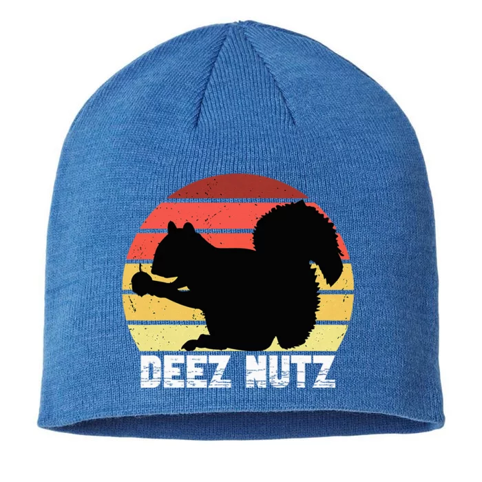 Deez Nutz Nutcracker Squirrel Gopher Chipmunk Dees Nuts 8 1/2in Sustainable Knit Beanie