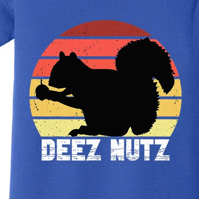 Deez Nutz Nutcracker Squirrel Gopher Chipmunk Dees Nuts Baby Bodysuit