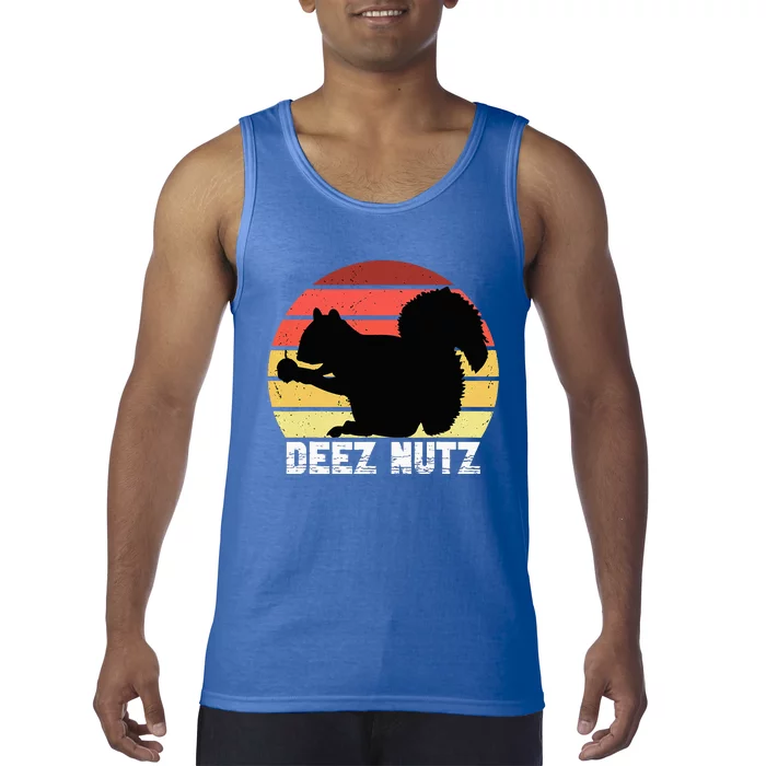 Deez Nutz Nutcracker Squirrel Gopher Chipmunk Dees Nuts Tank Top