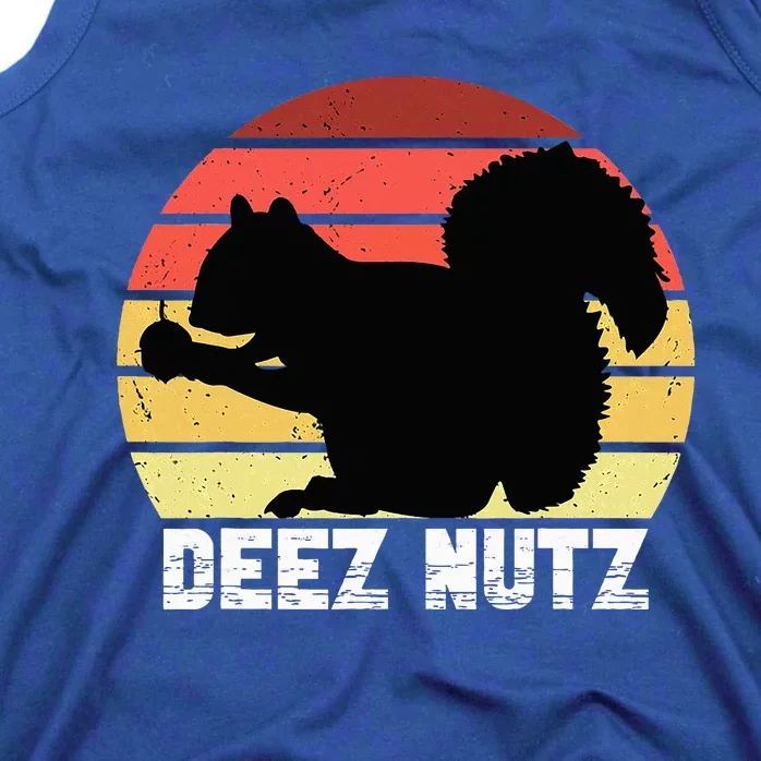 Deez Nutz Nutcracker Squirrel Gopher Chipmunk Dees Nuts Tank Top