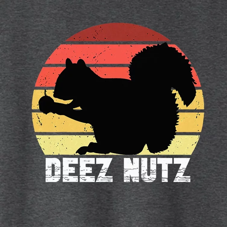 Deez Nutz Nutcracker Squirrel Gopher Chipmunk Dees Nuts Women's Crop Top Tee