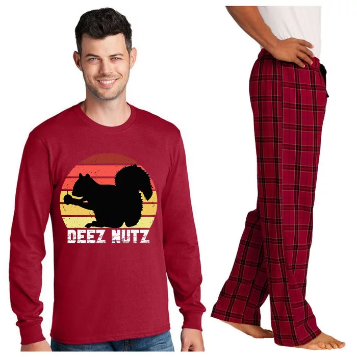 Deez Nutz Nutcracker Squirrel Gopher Chipmunk Dees Nuts Long Sleeve Pajama Set