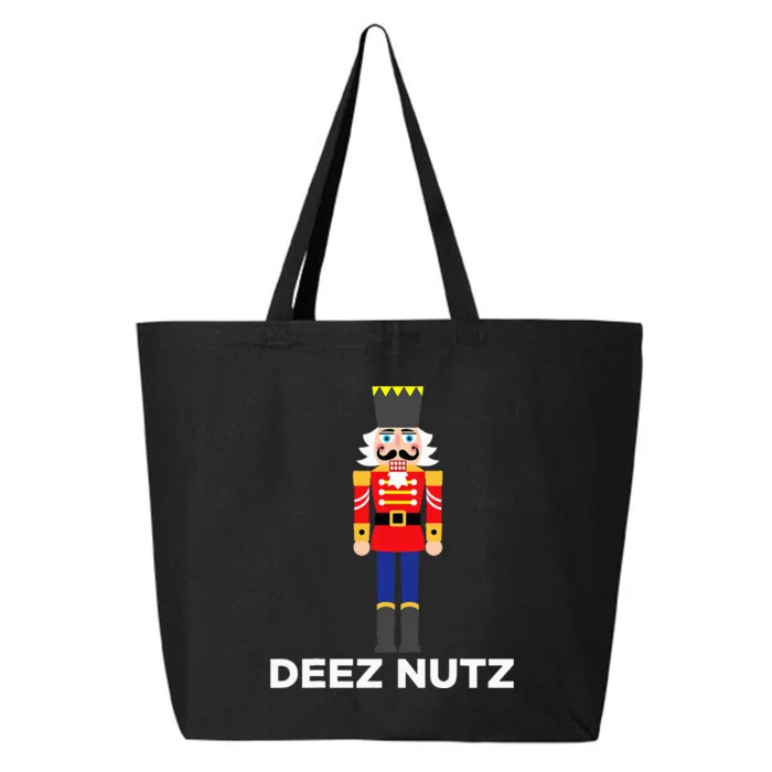 Deez Nutz Nutcracker Ugly Christmas Sweater 25L Jumbo Tote