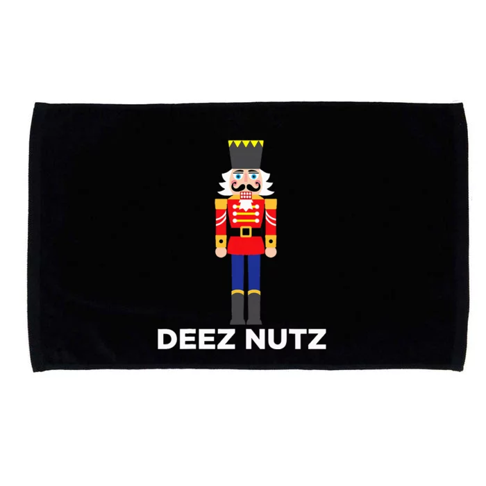 Deez Nutz Nutcracker Ugly Christmas Sweater Microfiber Hand Towel