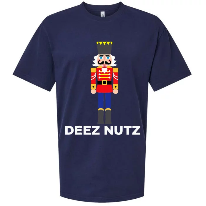 Deez Nutz Nutcracker Ugly Christmas Sweater Sueded Cloud Jersey T-Shirt