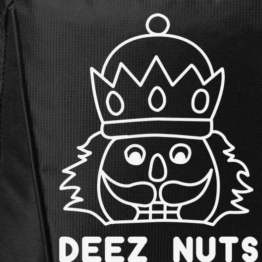 Deez Nuts Nutcracker Funny Christmas City Backpack