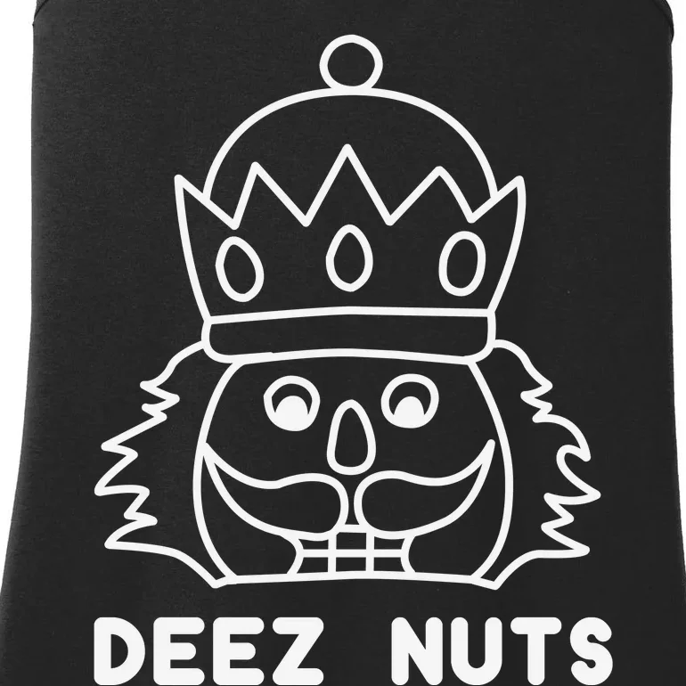 Deez Nuts Nutcracker Funny Christmas Ladies Essential Tank