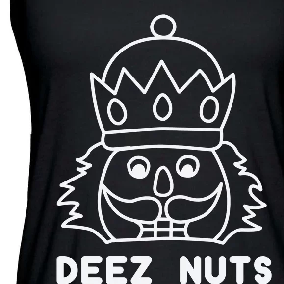 Deez Nuts Nutcracker Funny Christmas Ladies Essential Flowy Tank