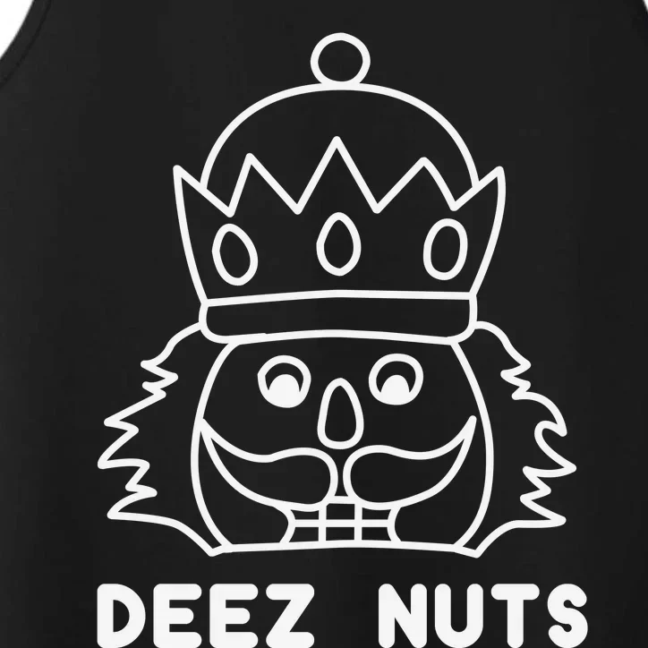 Deez Nuts Nutcracker Funny Christmas Performance Tank