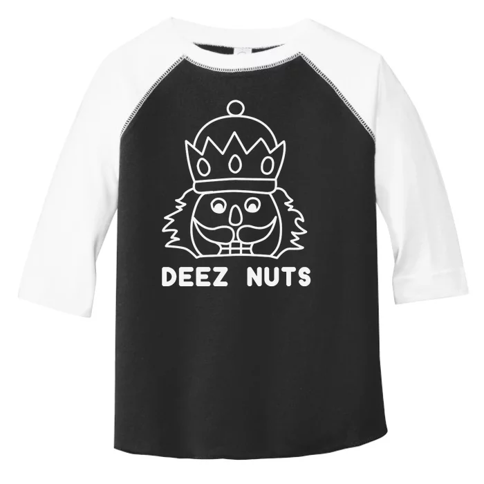 Deez Nuts Nutcracker Funny Christmas Toddler Fine Jersey T-Shirt