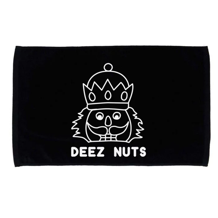 Deez Nuts Nutcracker Funny Christmas Microfiber Hand Towel