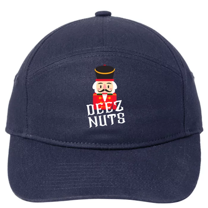 Deez Nuts Nutcracker Nu Funny Christmas Pjs 7-Panel Snapback Hat