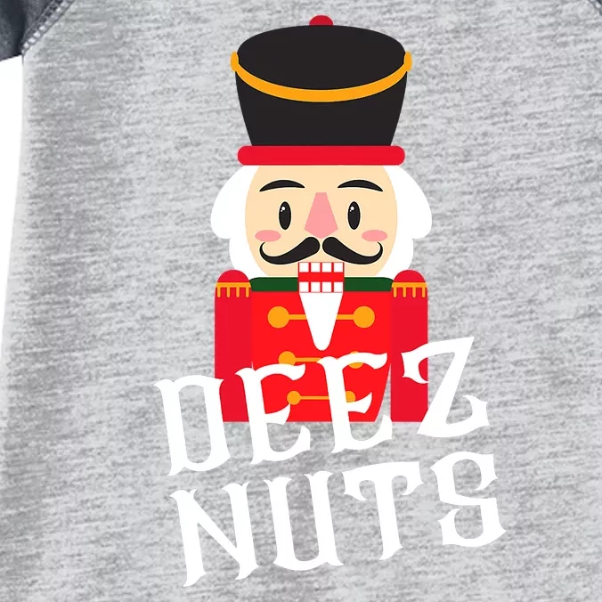 Deez Nuts Nutcracker Nu Funny Christmas Pjs Infant Baby Jersey Bodysuit