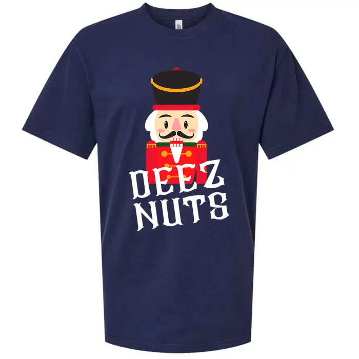 Deez Nuts Nutcracker Nu Funny Christmas Pjs Sueded Cloud Jersey T-Shirt