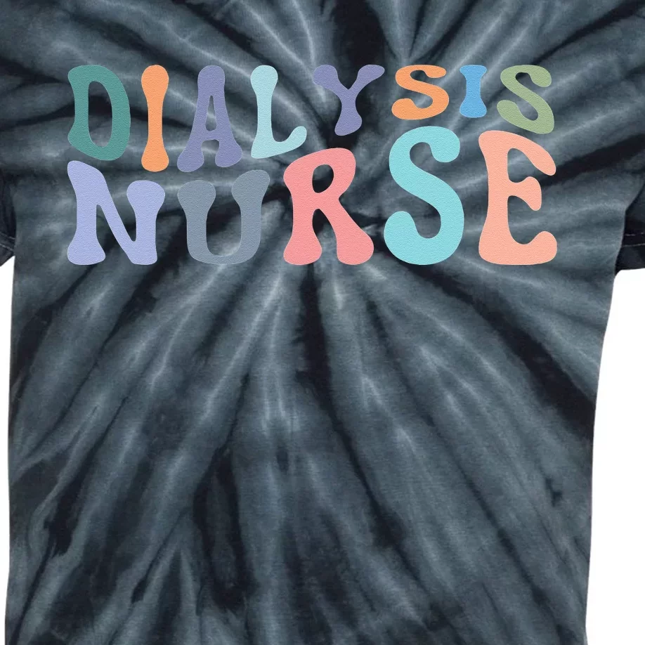 Dialysis Nurse Nephrology Nursing Registered Nurse RN Kids Tie-Dye T-Shirt