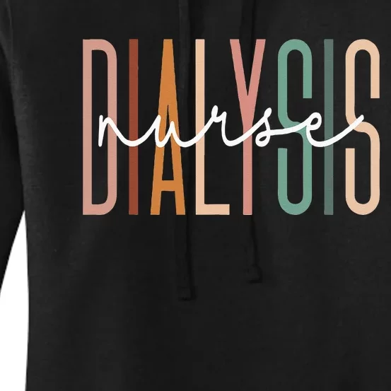 Dialysis Nurse Nephrology Technician Registered Nurse Kidney Women's Pullover Hoodie