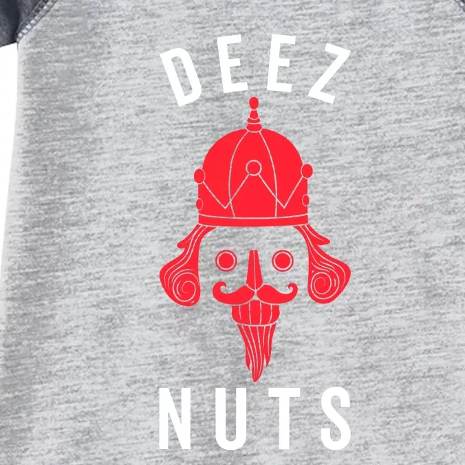 Deez Nuts Nutcracker Nut Funny Xmas Family Infant Baby Jersey Bodysuit