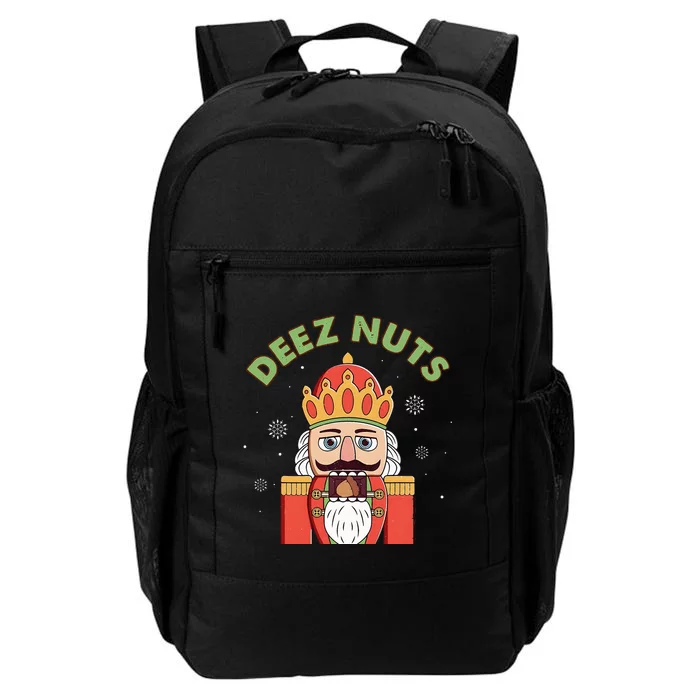 Deez Nuts Nutcracker Nut Funny Christmas Pjs Daily Commute Backpack