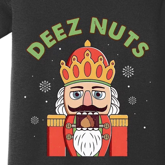 Deez Nuts Nutcracker Nut Funny Christmas Pjs Baby Bodysuit