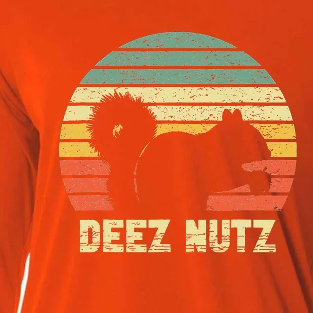 Deez Nuts Nutcracker Squirrel Deez Nutz Deezs Nut Funny Cooling Performance Long Sleeve Crew