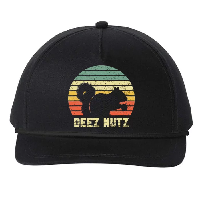 Deez Nuts Nutcracker Squirrel Deez Nutz Deezs Nut Funny Snapback Five-Panel Rope Hat