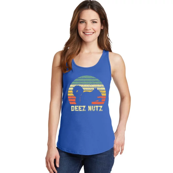 Deez Nuts Nutcracker Squirrel Deez Nutz Deezs Nut Funny Ladies Essential Tank