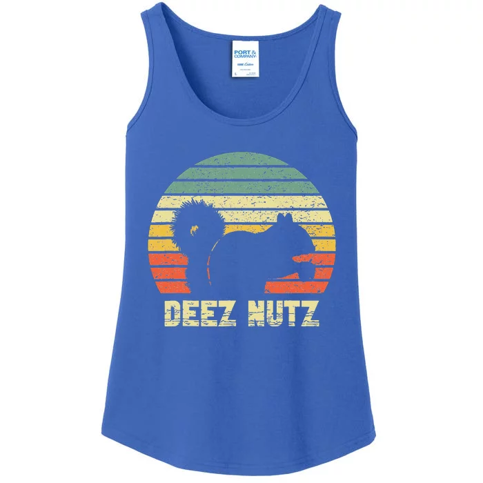 Deez Nuts Nutcracker Squirrel Deez Nutz Deezs Nut Funny Ladies Essential Tank