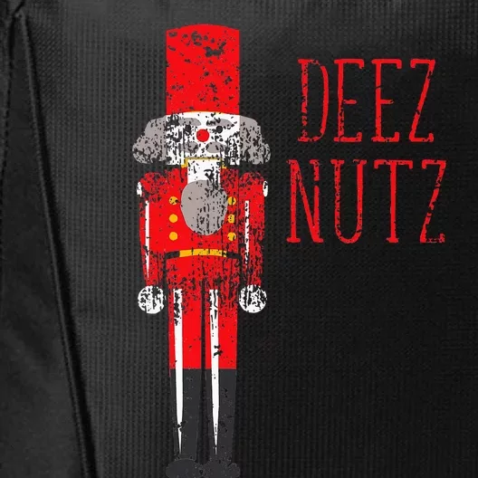 Deez Nutz Nutcracker Distressed Naughty Christmas City Backpack