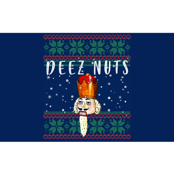 Deez Nuts Nutcracker Ugly Christmas Funny Meme Gift Bumper Sticker