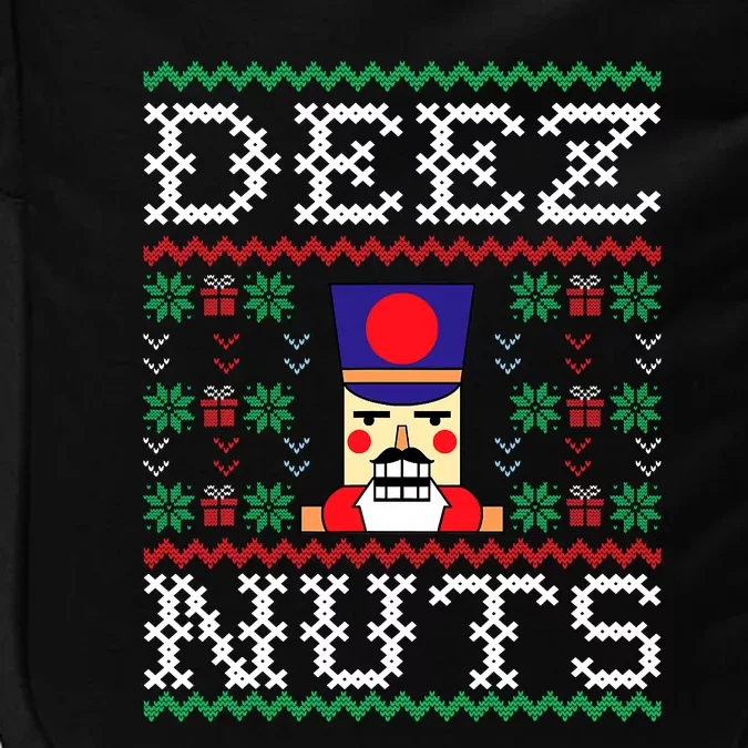 Deez Nuts Nutcracker Gifts Ugly Christmas Funny Xmas Impact Tech Backpack