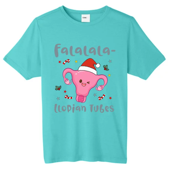 Doctor Nurse Obstetrics Christmas Falalalallopian Tubes ChromaSoft Performance T-Shirt