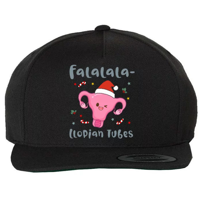 Doctor Nurse Obstetrics Christmas Falalalallopian Tubes Wool Snapback Cap