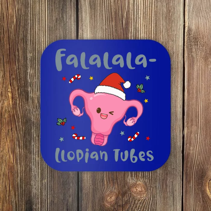 Doctor Nurse Obstetrics Christmas Falalalallopian Tubes Coaster