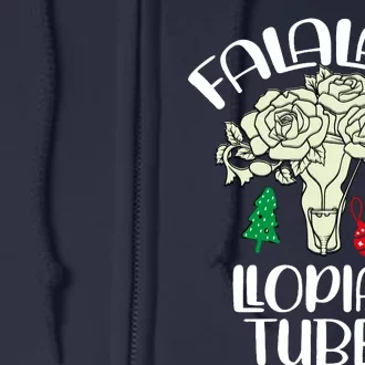 Doctor Nurse Obstetrics Christmas Fa La Lafallopian Tubes Full Zip Hoodie