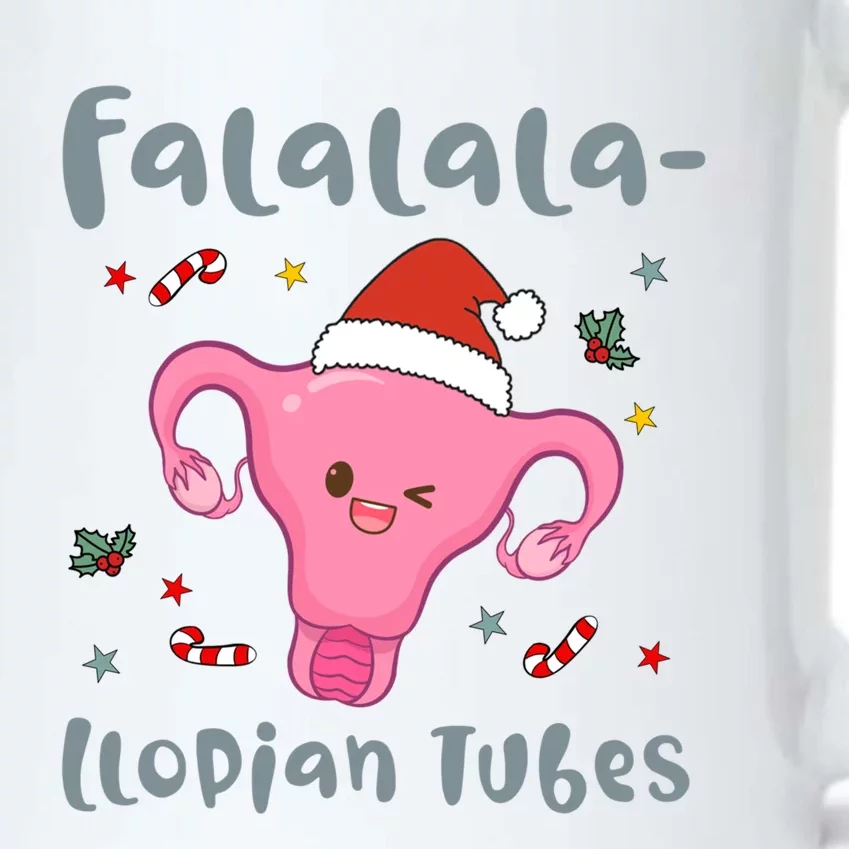 Doctor Nurse Obstetrics Christmas Falalalallopian Tubes Gift Black Color Changing Mug