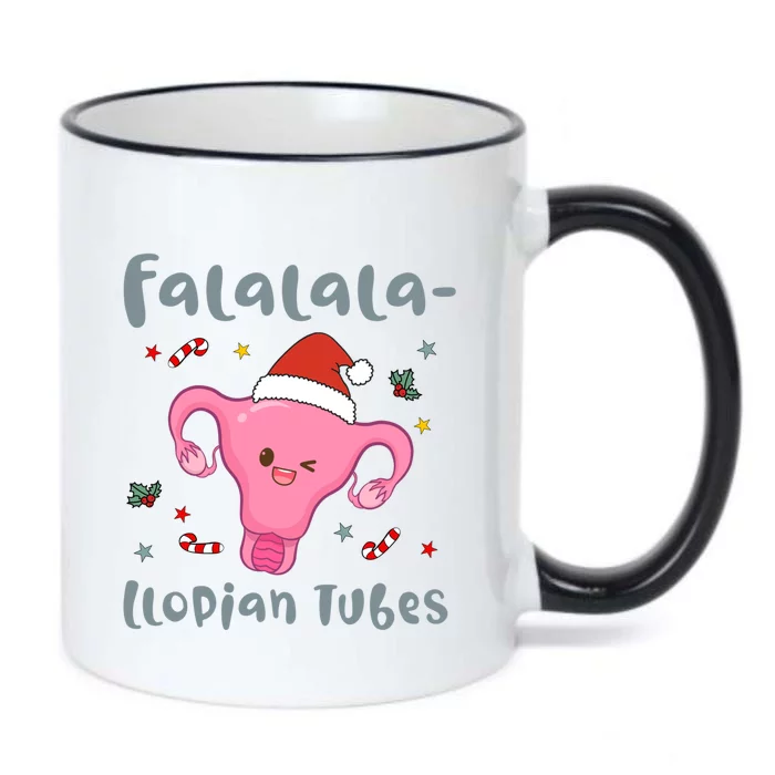 Doctor Nurse Obstetrics Christmas Falalalallopian Tubes Gift Black Color Changing Mug