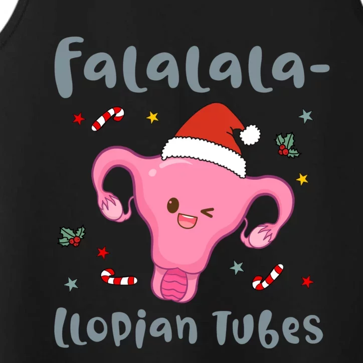 Doctor Nurse Obstetrics Christmas Falalalallopian Tubes Performance Tank