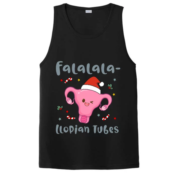 Doctor Nurse Obstetrics Christmas Falalalallopian Tubes Performance Tank