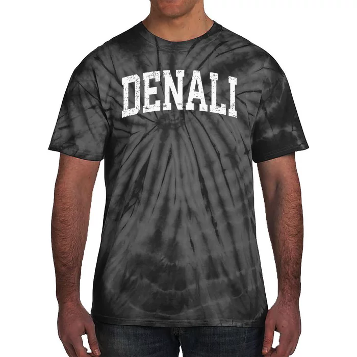 Denali National Park Alaska Vintage Athletic Sports Design Tie-Dye T-Shirt