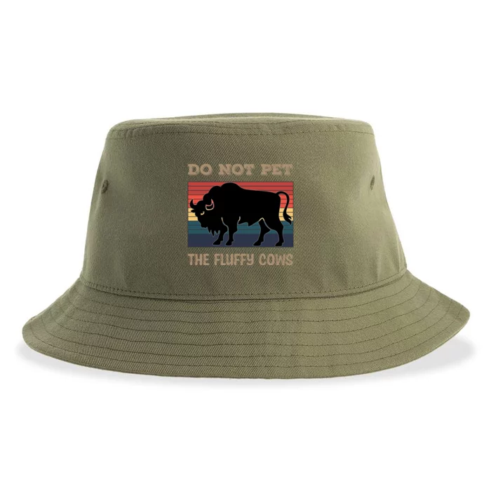 Do Not Pet The Fluffy Cows Sustainable Bucket Hat