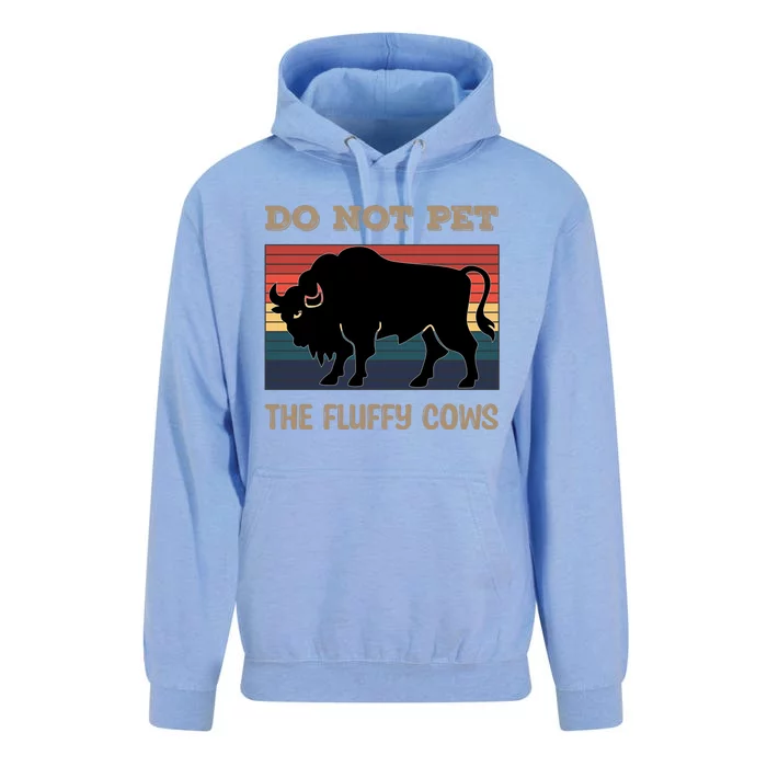 Do Not Pet The Fluffy Cows Unisex Surf Hoodie