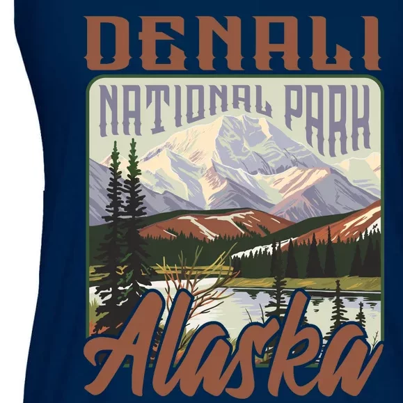 Denali National Park Alaska Ladies Essential Flowy Tank